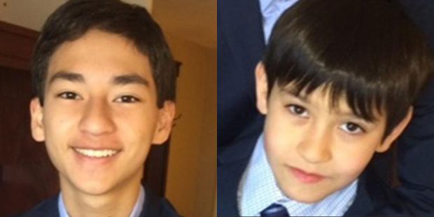 Sage (left) and Isaac Cook were reported missing after flying to California to see their mother. (F...