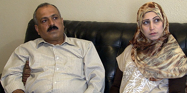 Abdulrafae Alsorani, left, and his wife Rana Albital have been in their two home in Phoenix for two...