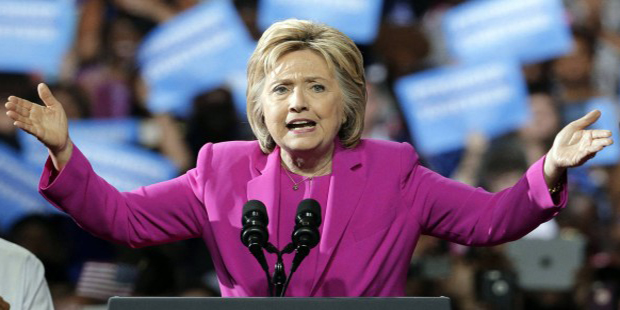 Democratic presidential candidate Hillary Clinton speaks at a campaign rally in Charlotte, N.C., Tu...
