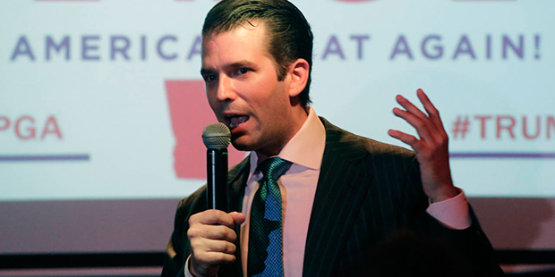 Donald Trump Jr. makes a few remarks and answered questions while hosting an African-Americans for ...