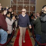 Marvel Comics legend Stan Lee, walks the red carpet at Hasbro Headquarters for a meet and greet with employees in Pawtucket, R.I., Thursday, Nov. 10, 2016. (Photo by Stew Milne/Invision for Hasbro, Inc./AP Images)