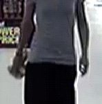 The alleged female Fry's Food Stores robber is shown. (Silent Witness)