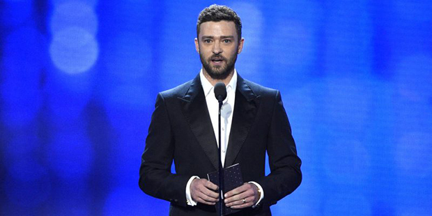 Justin Timberlake presents the award for best acting ensemble at the 22nd annual Critics' Choice Aw...