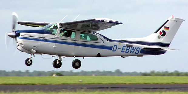 A Cessna 210, similar to the one that crashed, is shown. (Public Domain Photo)...