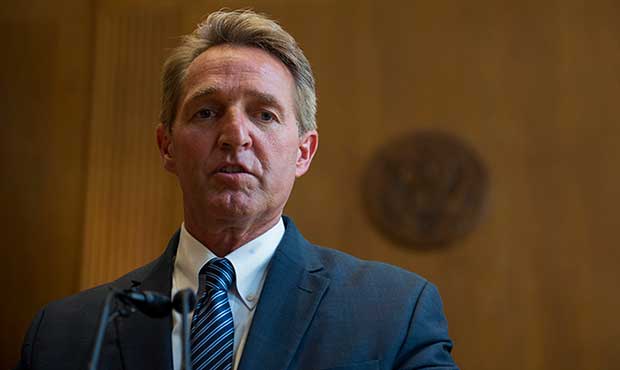 Sen. Jeff Flake, R-Ariz., faces several challenges to his re-election bid in 2018, but money has no...