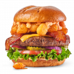 Buffalo Wild Wings' Cheese Curd Bacon Burger1,950 calories, 53 g of saturated fat, 4,700 mg of sodium(Buffalo Wild Wings Photo)