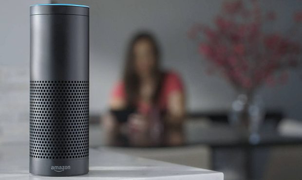 This product image provided by Amazon shows the Amazon Echo speaker.
 (Amazon via AP)...