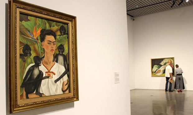 Frida Kahlo's "Self-Portrait with Monkeys" is one of the 33 artworks featured in the exhibit. (KTAR...