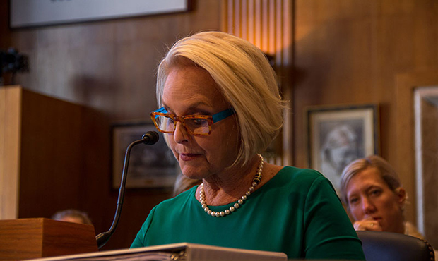Cindy McCain, long active in the fight against human trafficking, told a Senate committee that misc...