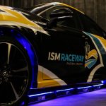 The new ISM Raceway logo appears on a race car in Pleasant Valley, Arizona on Tues. Sept 26th, 2017.(Photo by Michelle Minahen/Cronkite News)