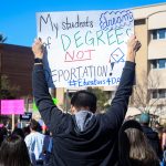 People marched in solidarity with DACA recipients at the 2018 Women's March to the Polls at the Arizona State Capitol in Phoenix. (Lerman Montoya/Cronkite News)