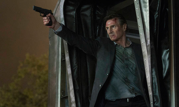 This image released by Lionsgate shows Liam Neeson in a scene from "The Commuter." (Jay Maidment/Li...