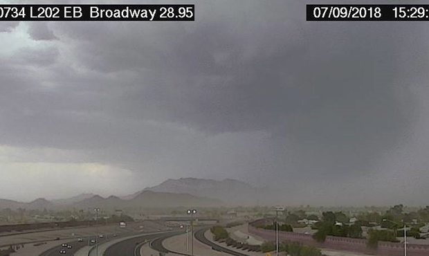 Videos show severe thunderstorm making its way across the Valley