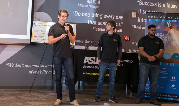 Last year's ASU Innovation Open winner Hoolest (ASU Photo)...