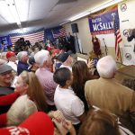 Donald Trump Jr. speaks at a campaign rally for U.S. Senate candidate Martha McSally, Thursday, Nov. 1, 2018, in Sun City, Ariz. (AP Photo/Matt York)
