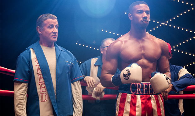 Sylvester Stallone stars as Rocky Balboa and Michael B. Jordan as Adonis Creed in “Creed II.” (...