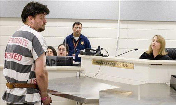 Samuel Dieteman, one of two men convicted in the Phoenix serial shooter case, is seen during his in...