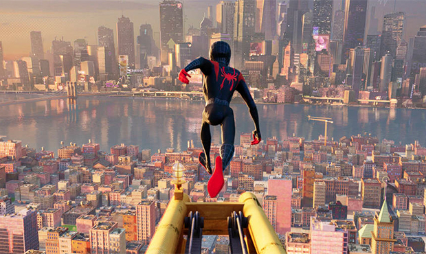 This image released by Sony Pictures Animations shows a scene from "Spider-Man: Into the Spider-Ver...