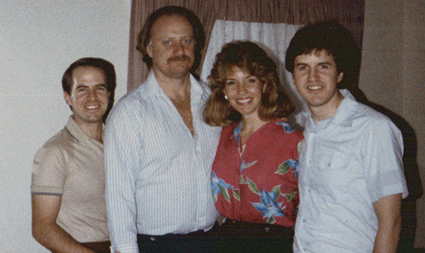 This family photo circa January 1987 shows, from left to right, Keith Powell, Maurice Leach, Patti ...