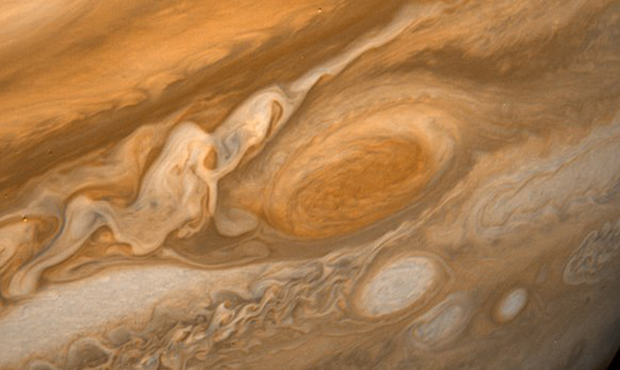 The Great Red Spot on Jupiter (NASA Photo)...