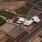 Eastmark High School opened in Mesa last week, with about 800 students. (Photo courtesy of Queen Creek Unified School District)
