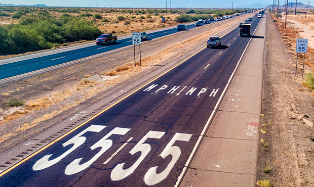 ADOT implements pavement speed limit decals on SR 347