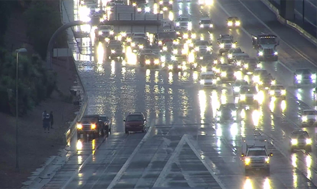 First responders conducting water rescues due to East Valley flooding