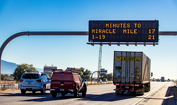 ADOT displaying I-10 travel times, including between Phoenix, Tucson