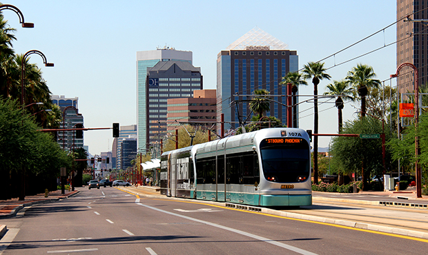 Valley Metro Light Rail (City of Phoenix Photo)...