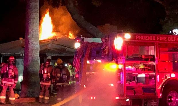 Hazmat fire in Phoenix displaces 7 people damaging multiple homes