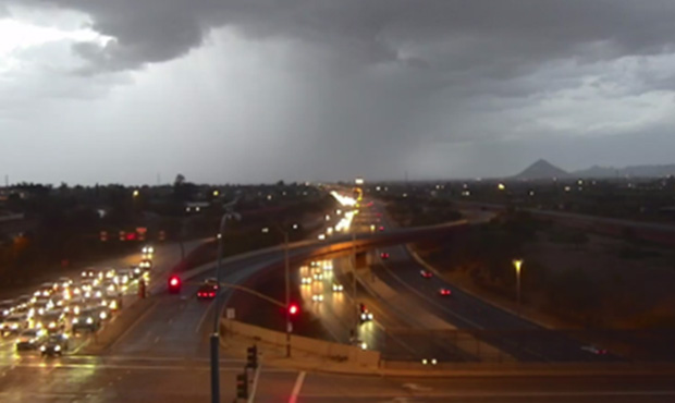 Rain, hail touches down Monday evening in East Valley