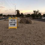 A polling place in Phoenix on Election Day, Nov. 3, 2020. (KTAR News Photo/Taylor Kinnerup)
