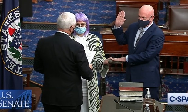 Democrat Mark Kelly sworn in as next US senator from Arizona