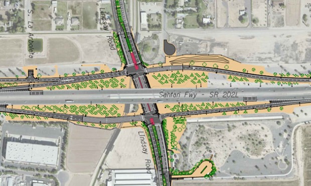 Construction begins on new interchange on Loop 202 in Gilbert