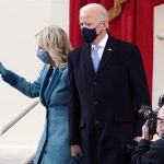 U.S. President-elect Joe Biden and Dr. Jill Biden arrive to Biden's inauguration on the West Front of the U.S. Capitol on January 20, 2021 in Washington, DC.  During today's inauguration ceremony Joe Biden becomes the 46th president of the United States. (Getty Images Photo/Alex Wong)