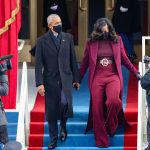 Former U.S. President Barack Obama and former first lady Michelle Obama arrive to the inauguration of U.S. President-elect Joe Biden on the West Front of the U.S. Capitol on Jan. 20, 2021. in Washington, D.C.  During today's inauguration ceremony Joe Biden becomes the 46th president of the United States. (Getty Images Photo/Rob Carr)