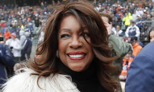 FILE - In this April 4, 2019, file photo, Mary Wilson, a former member of The Supremes, is escorted...