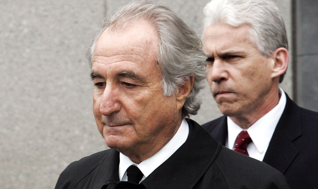 In this March 10, 2009, file photo, former financier Bernie Madoff leaves federal court in Manhatta...