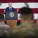 
              President Joe Biden speaks at Joint Base Langley-Eustis in Hampton, Va., Friday, May 28, 2021. (AP Photo/Patrick Semansky)
            