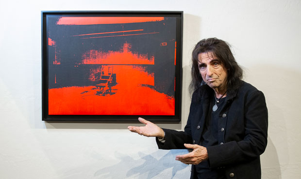 Alice Cooper and Andy Warhol's "Little Electric Chair." (Larsen Gallery Photo)...