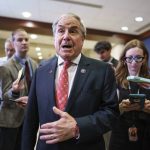 
              House Budget Committee Chairman John Yarmuth, D-Ky., pauses for reporters after meeting with the House Democratic Caucus and Biden administration officials to discuss progress on an infrastructure bill, at the Capitol in Washington, Tuesday, June 15, 2021. (AP Photo/J. Scott Applewhite)
            