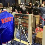 
              FILE - A New York Mets baseball jacket, personalized for Bernard Madoff, is displayed during an auction preview of his seized items, in New York, Friday, Nov. 13, 2009. Epic Ponzi scheme mastermind Bernard Madoff is dead. But the effort to untangle his web of deceit lives on. More than 12 years after Madoff confessed to running the biggest financial fraud in Wall Street history, a team of lawyers is still at work on a sprawling effort to recover money for the thousands of victims of his scam.(AP Photo/Richard Drew, File)
            