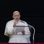 
              FILE - In this June 6, 2021 file photo, Pope Francis speaks from the window of his studio overlooking St. Peter's Square at The Vatican to a crowd of faithful and pilgrims gathered for the Sunday Angelus noon prayer.   On Friday, June 11, The Associated Press reported on stories circulating online incorrectly claiming a video shows Pope Francis saying in Italian that “we are living in the end times."   (AP Photo/Domenico Stinellis, File)
            