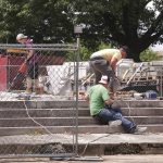 
              Workers dig up the remains of Confederate Gen. Nathan Bedford Forrest and his wife to move the bodies from Health Sciences Park June 4, 2021, in Memphis, Tenn. With the approval of relatives, the remains will be moved to the National Confederate Museum in Columbia, Tenn. (AP Photo/Karen Pulfer Focht)
            