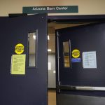 Arizona Burn Center Valleywise Health entrance shown Monday, June 14, 2021, in Phoenix. Emergency rooms like the one at the Arizona Burn Center in Phoenix, where director Dr. Kevin Foster said 104 people were admitted in June, July and August 2020 with serious burn injuries due to contact with hot surfaces. (AP Photo/Ross D. Franklin)