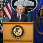 
              Attorney General Merrick Garland speaks during a news conference on voting rights at the Department of Justice in Washington, Friday, June 25, 2021. (AP Photo/Patrick Semansky)
            