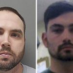 
              FILE - This combination of photos provided by the Ouachita Correctional Center and Franklin Parish Sheriff's Office shows, from left, Louisiana State Police Troopers Jacob Brown, Randall Dickerson, George Harper and Dakota DeMoss. Court filings show Louisiana State Police troopers joked in a group text about beating a Black man after a high-speed chase, saying the beating would give the man "nightmares for a long time." The May 2020 arrest of Antonio Harris bears strong resemblance to the State Police pursuit a year earlier that ended in the death of Ronald Greene. (Ouachita Correctional Center and Franklin Parish Sheriff's Office via AP)
            