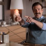 
              This image released by Apple TV Plus shows Jason Sudeikis in "Ted Lasso." (Apple TV Plus via AP)
            