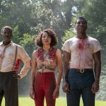 
              This image released by HBO shows, from left, Courtney B. Vance, Jurnee Smollett and Jonathan Majors in a scene from "Lovecraft Country."  The program was nominated for an Emmy Award for outstanding drama series. (HBO via AP)
            