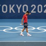 
              Novak Djokovic, of Serbia, practices at the Ariake Tennis Center ahead of the 2020 Summer Olympics, Wednesday, July 21, 2021, in Tokyo, Japan. (AP Photo/Alex Brandon)
            